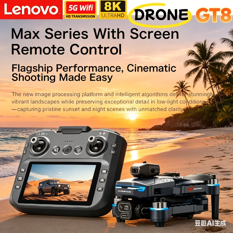 Drone Gt8 Rc - Lenovo GT8 Professional RC Quadcopter 8K