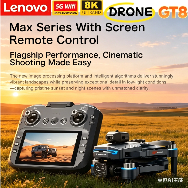 Drone Gt8 Rc - Lenovo GT8 8K GPS Drone Dual