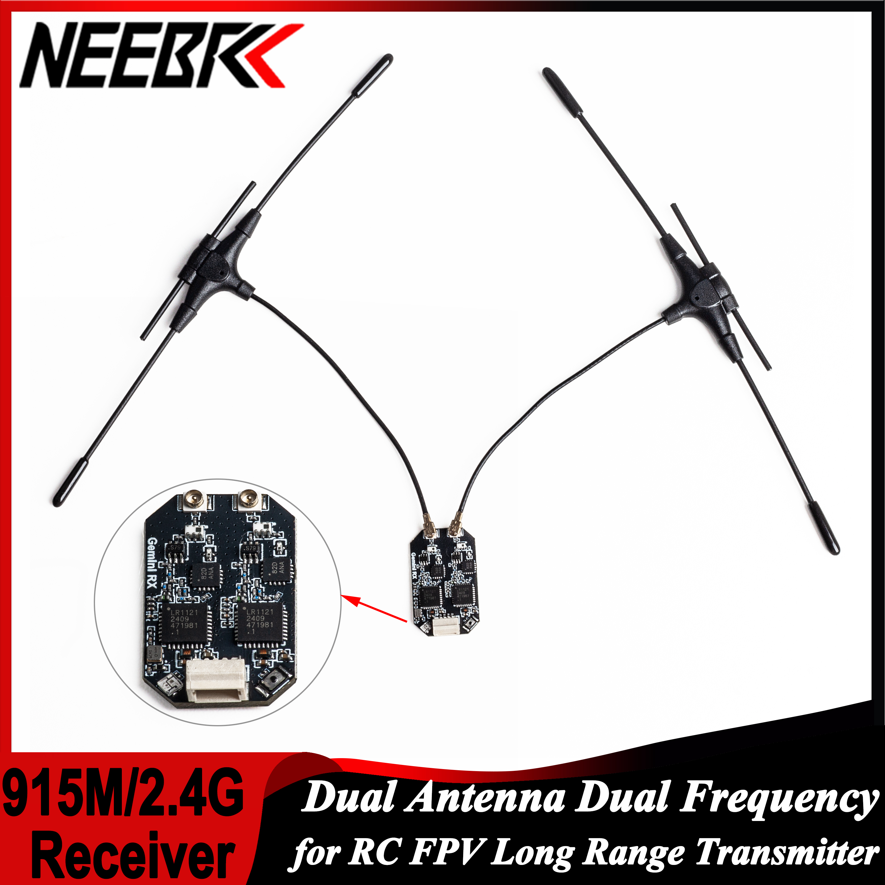 Drone Rc Diy - ELRS 915MHz/2.4GHz Gemini Dual Antenna Dual