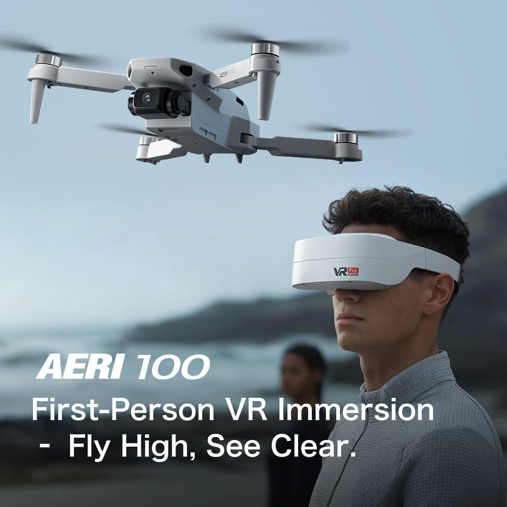 AERI 100 Drone With FPV VR Gog - Drone Explorer Rc Quadcopter avaliação e preço