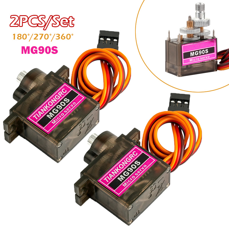 2PCS MG90S Full Metal Gear Mic - Drone Rc Jet avaliação e preço