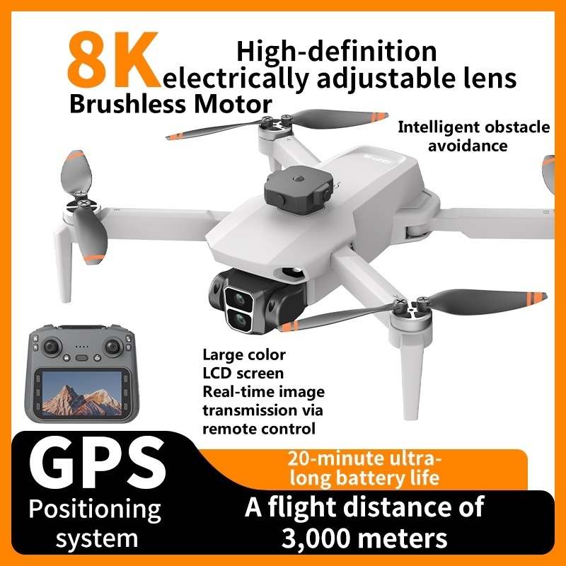 8K ESC Camera Obstacle Avoidan - Drone Gps Rc Tt36 avaliação e preço