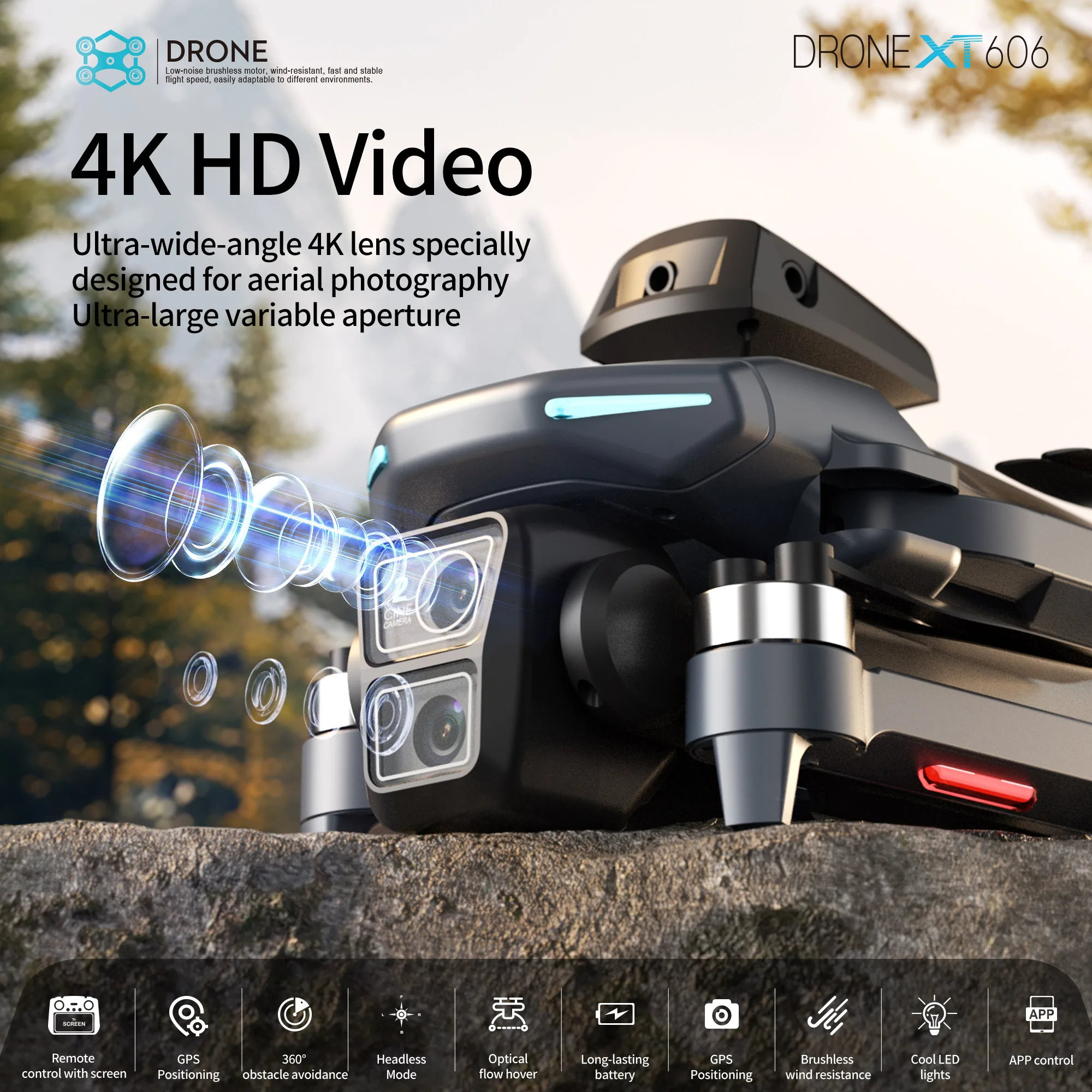Lenovo XT606 Drone Professiona - Drone Gps Rc Tt36 avaliação e preço