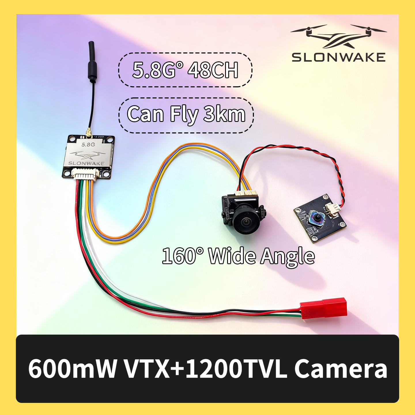 SLONWAKE 5.8G 600mW 7-24V FPV  - Drone And Car avaliação e preço