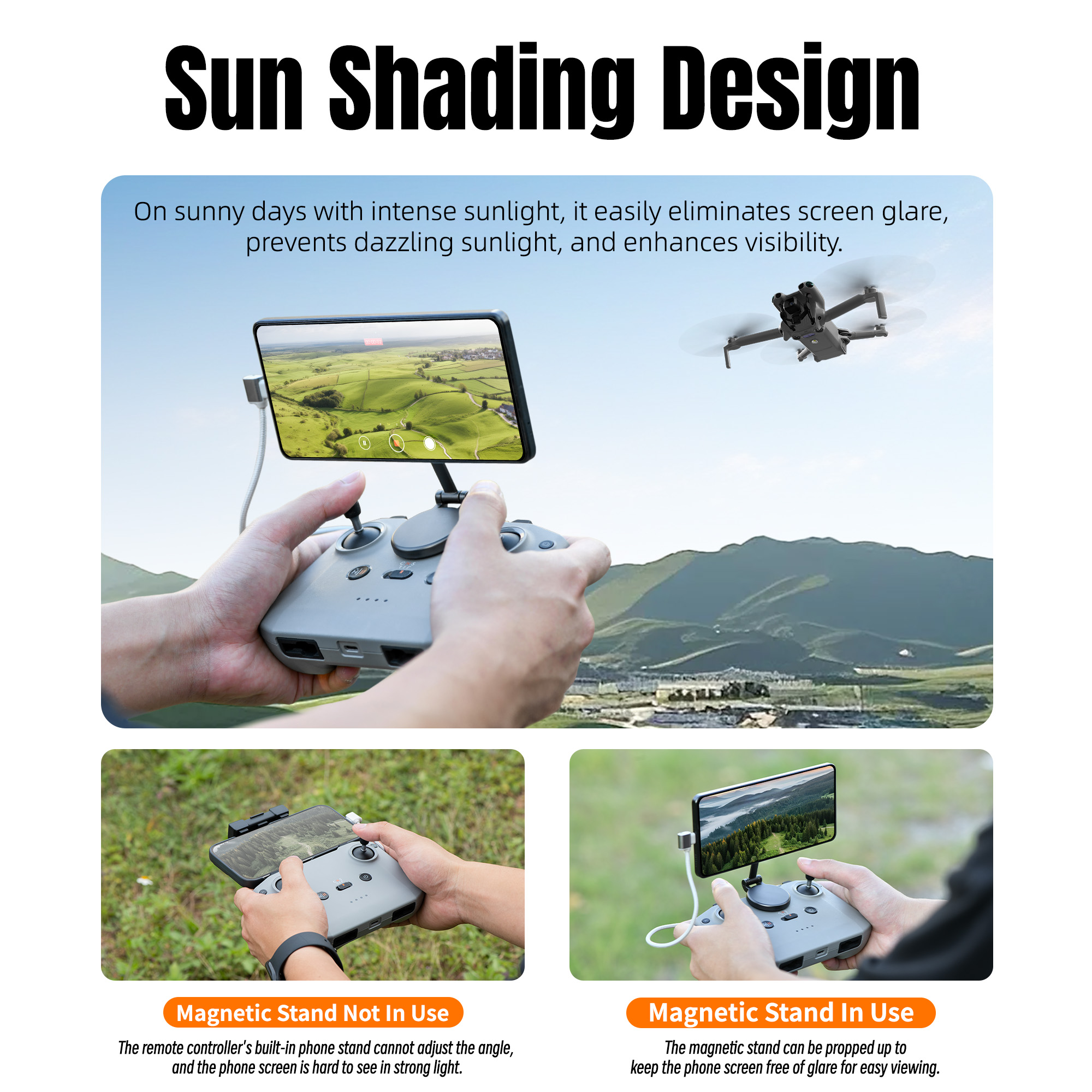 Adjustable Magnetic Phone Stan - Drone Dji Rc N2 avaliação e preço