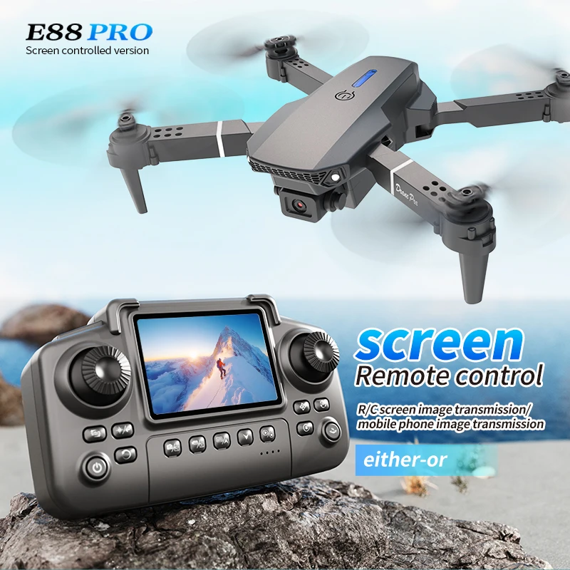 Professional E88 PRO Drone wit - Drone Without Rc avaliação e preço