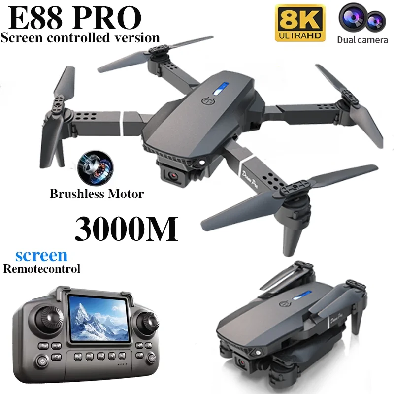 Professional E88 PRO Drone wit - Drone Without Rc avaliação e preço