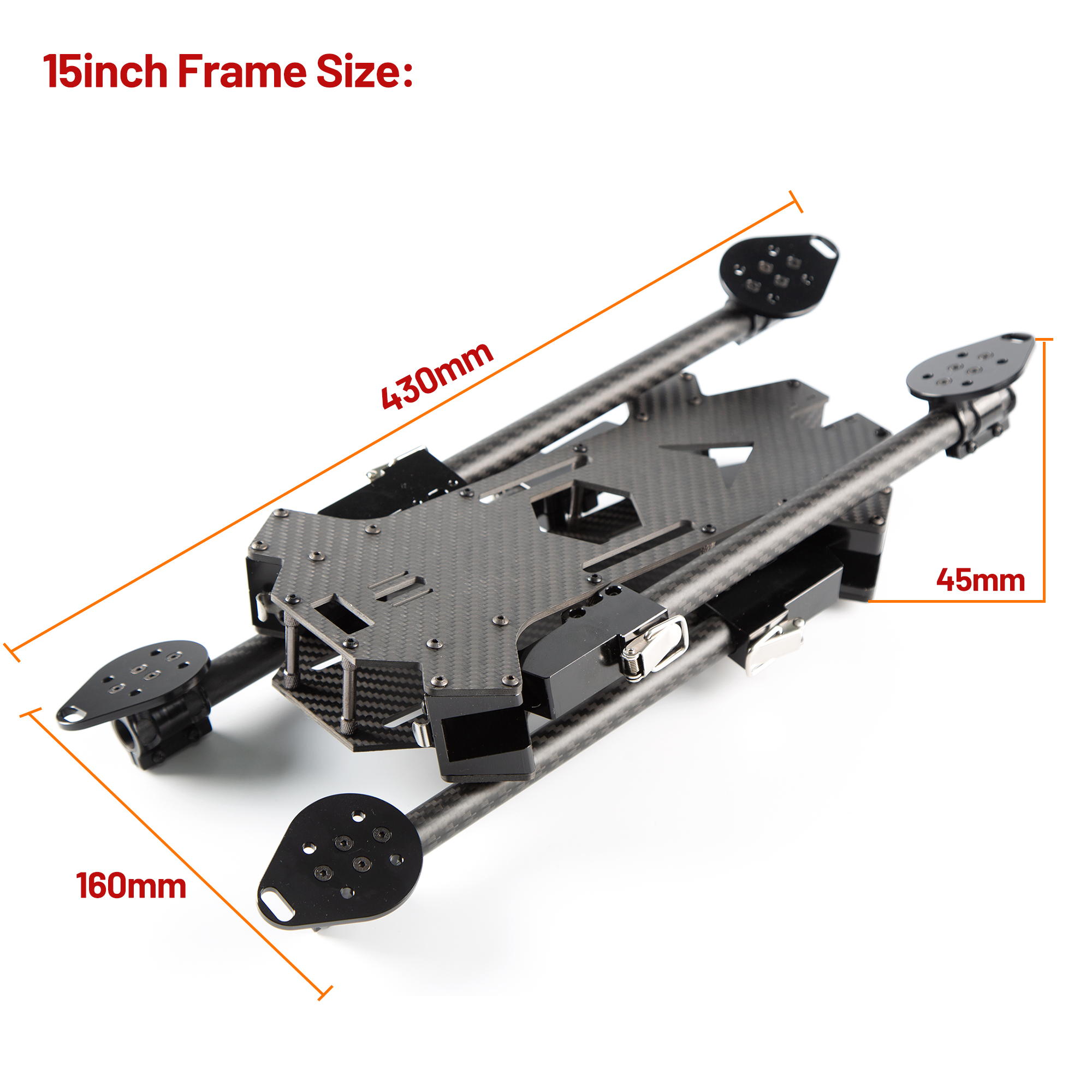 15inch /17inch FPV Carbon Fibe - Drone Rc Kit avaliação e preço