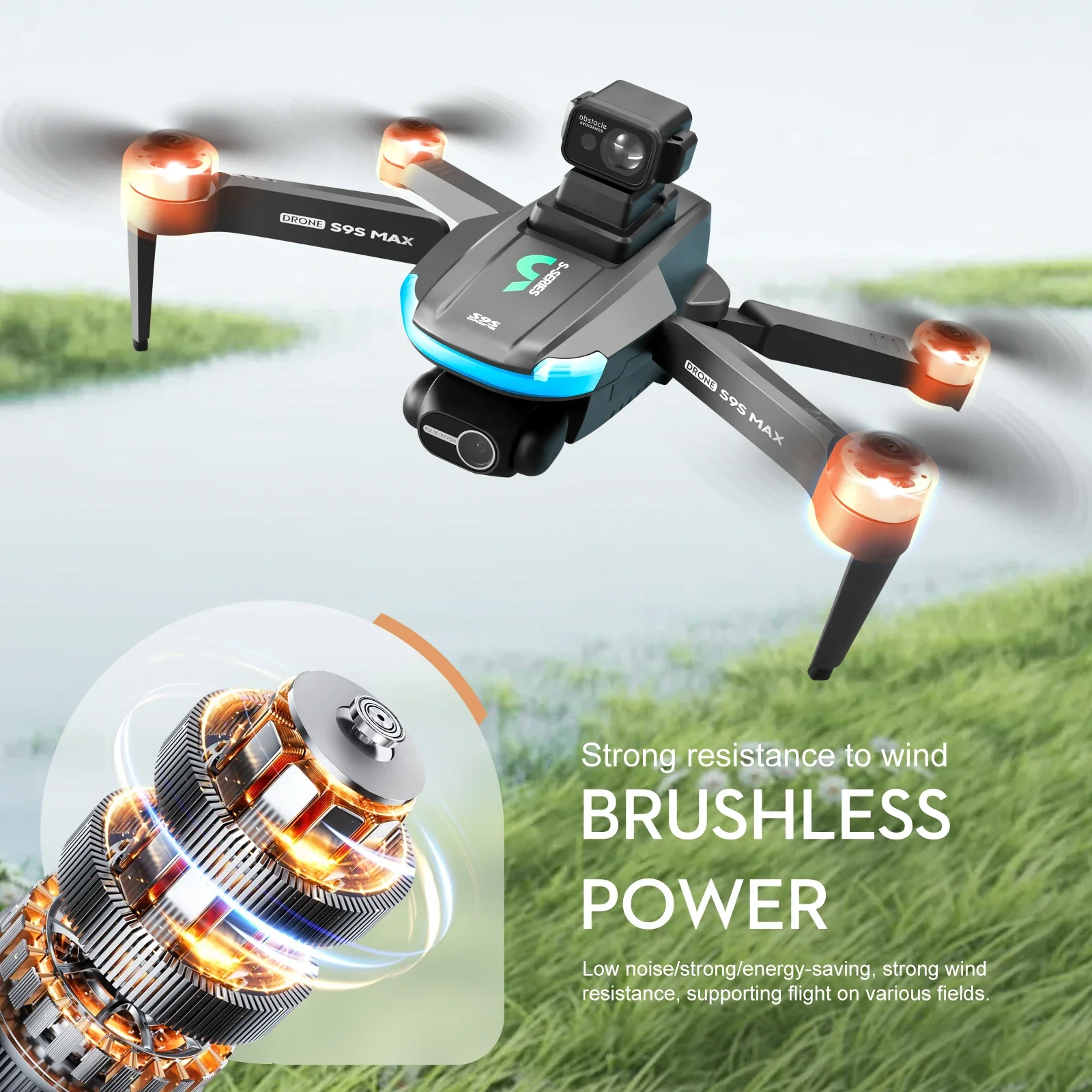 NEW S9S MAX MINI Drone 4K 2-Ax - Drone Gps Rc Tt36 avaliação e preço