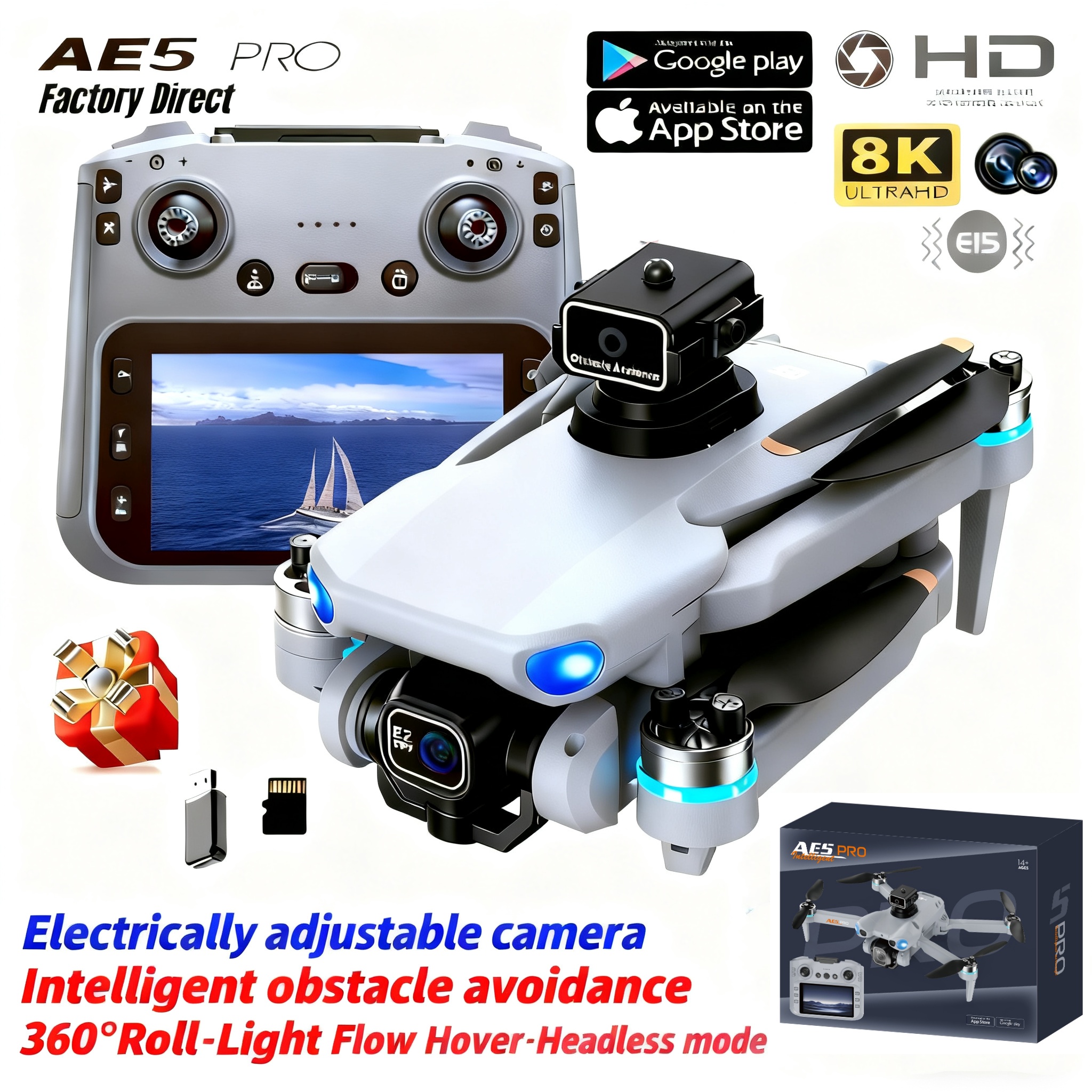 2026 New AE5 Pro Drone 8K HD 4 - Drone Without Rc avaliação e preço