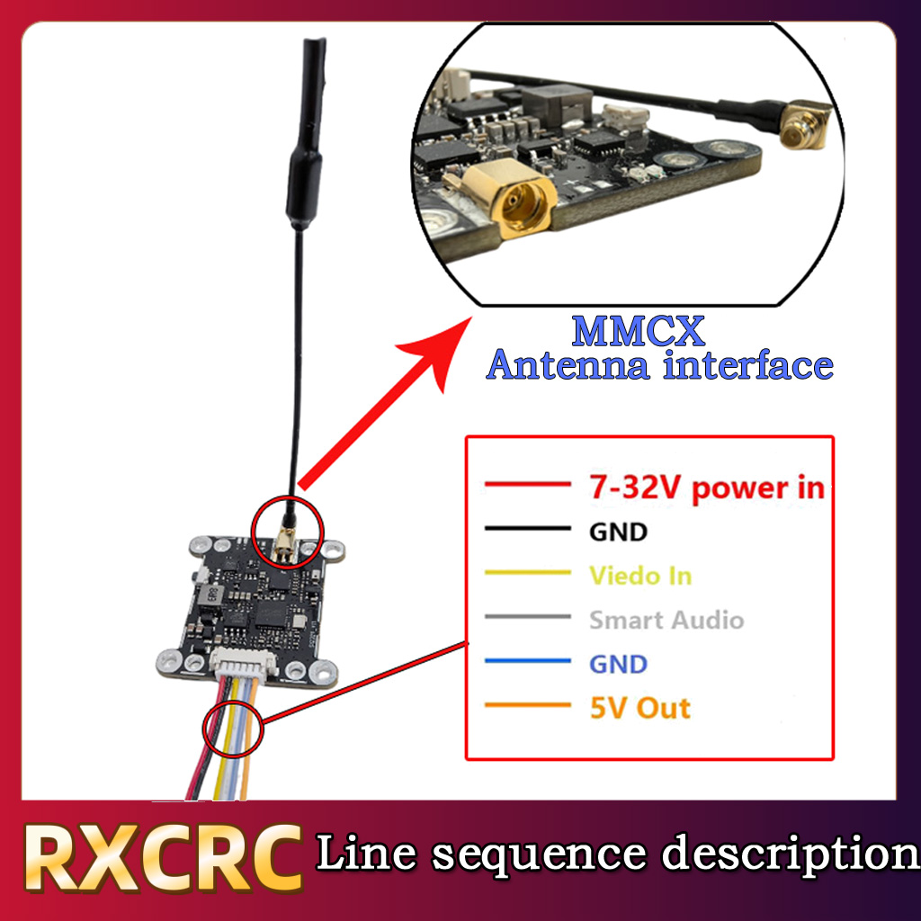 RXCRC 5.8G Module 48CH 1.6W VT - Drone Rc1 avaliação e preço