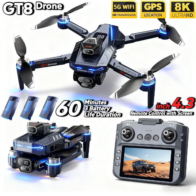 For Genuine GT8 Drone 4K Profe - Drone Gt8 Rc avaliação e preço