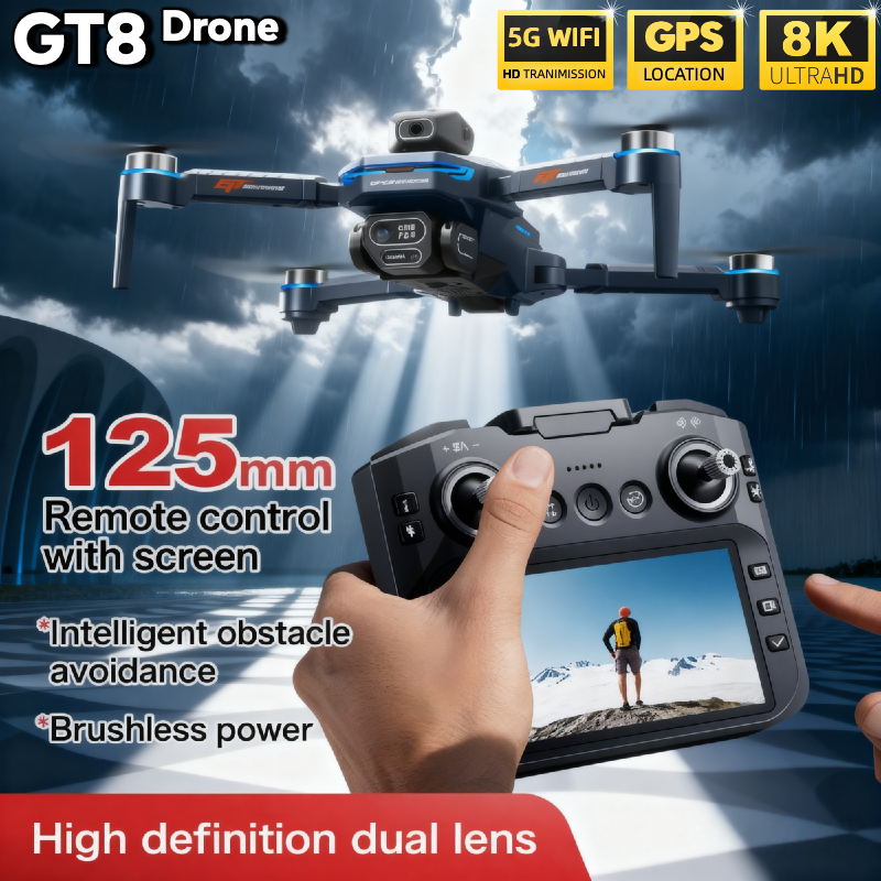 For Genuine GT8 Drone 4K Profe - Drone Gt8 Rc avaliação e preço