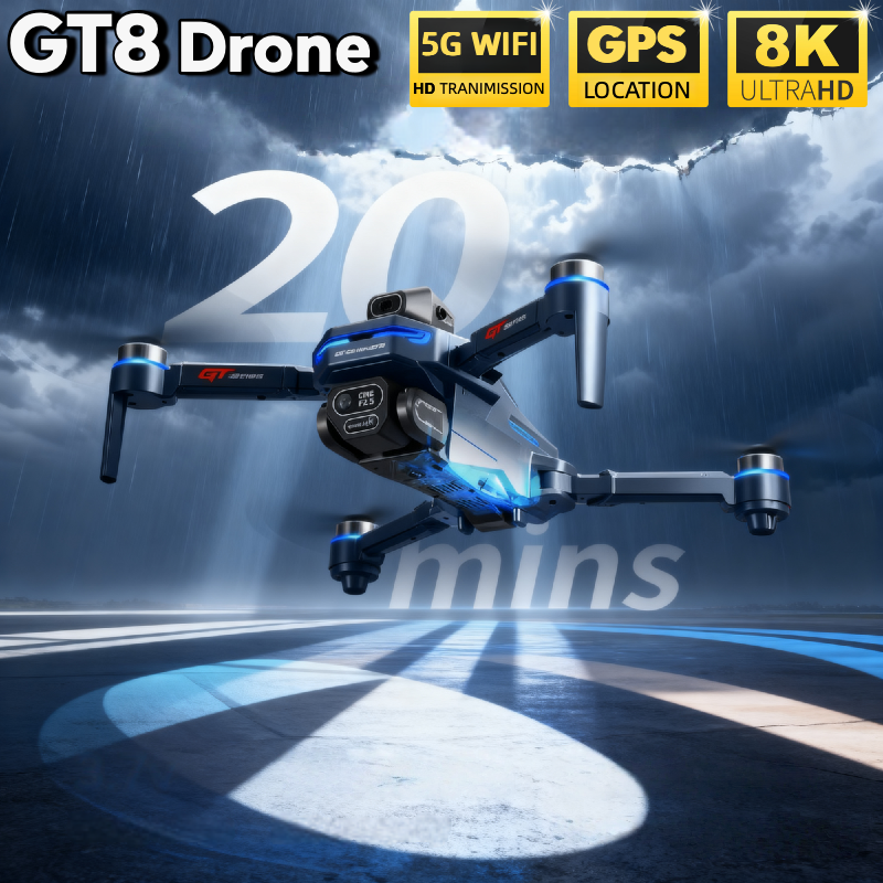 For Genuine GT8 Drone 4K Profe - Drone Gt8 Rc avaliação e preço