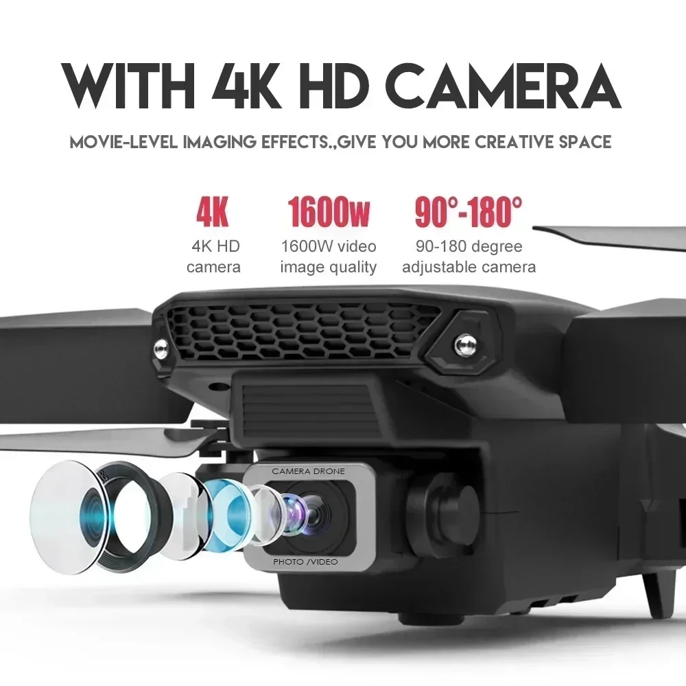 E88 Pro WIFI FPV Drone Wide An - Drone Rc Fpv Pro avaliação e preço