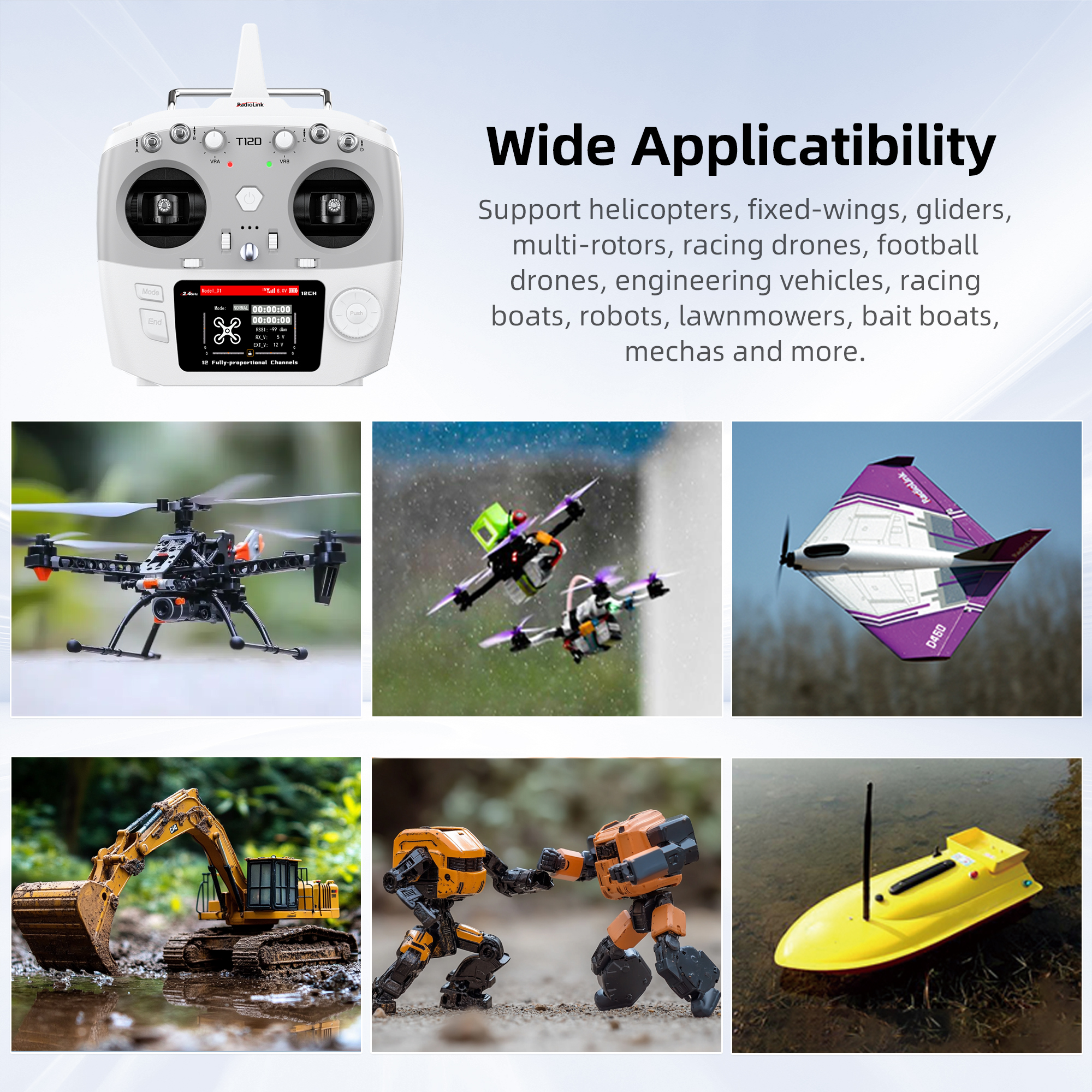 Radiolink T12D ELRS 12 Channel - Drone And Car avaliação e preço