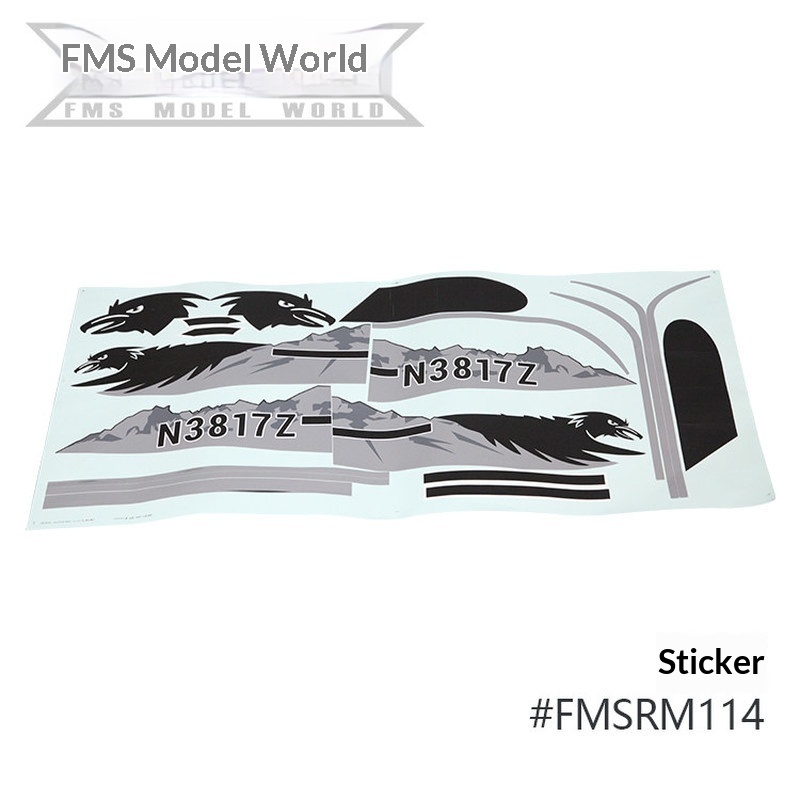 FMS RC Plane Decals For 1700mm - Drone Rc Jet avaliação e preço