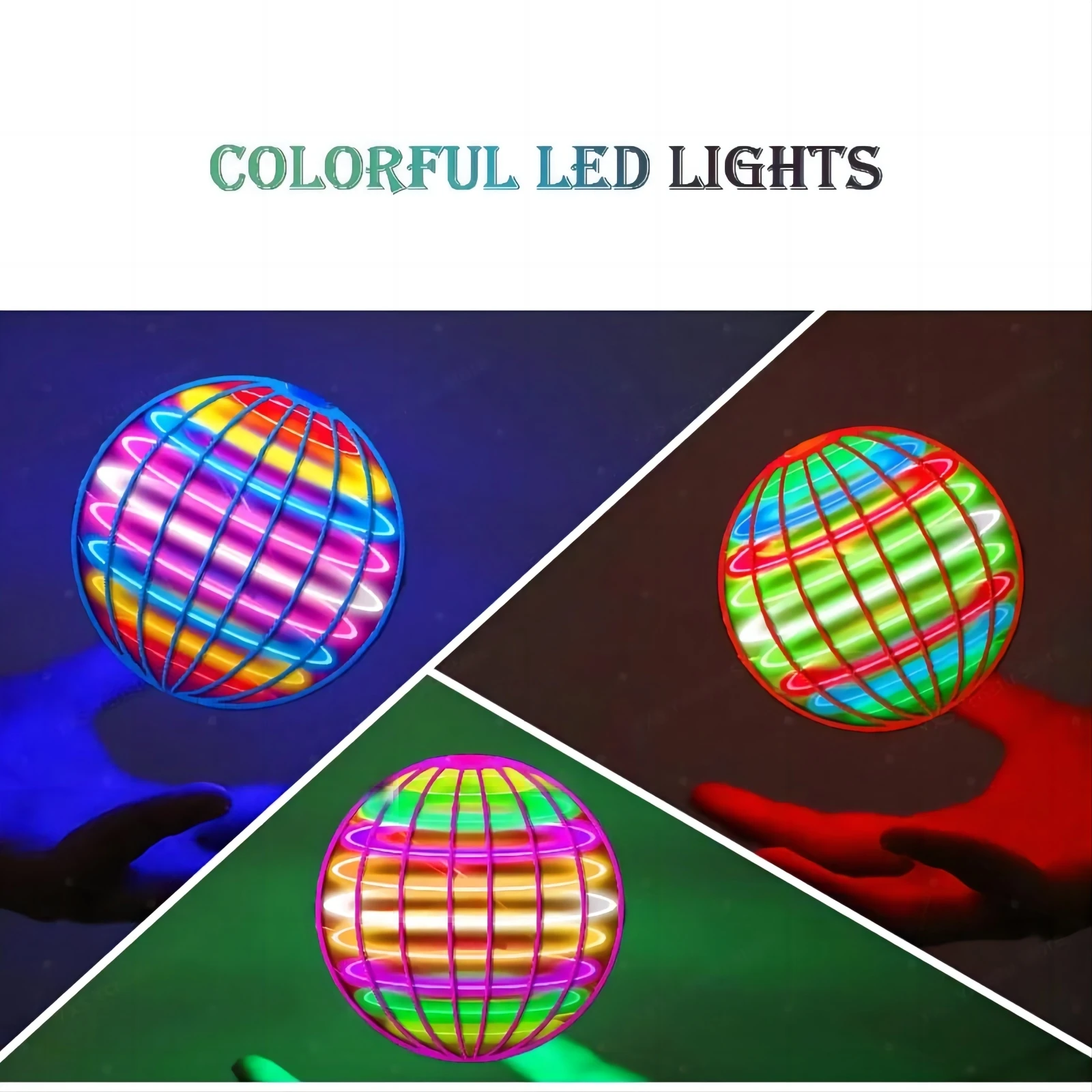 LED Light Up Flying Orb Boomer - Drone Ball Rc avaliação e preço