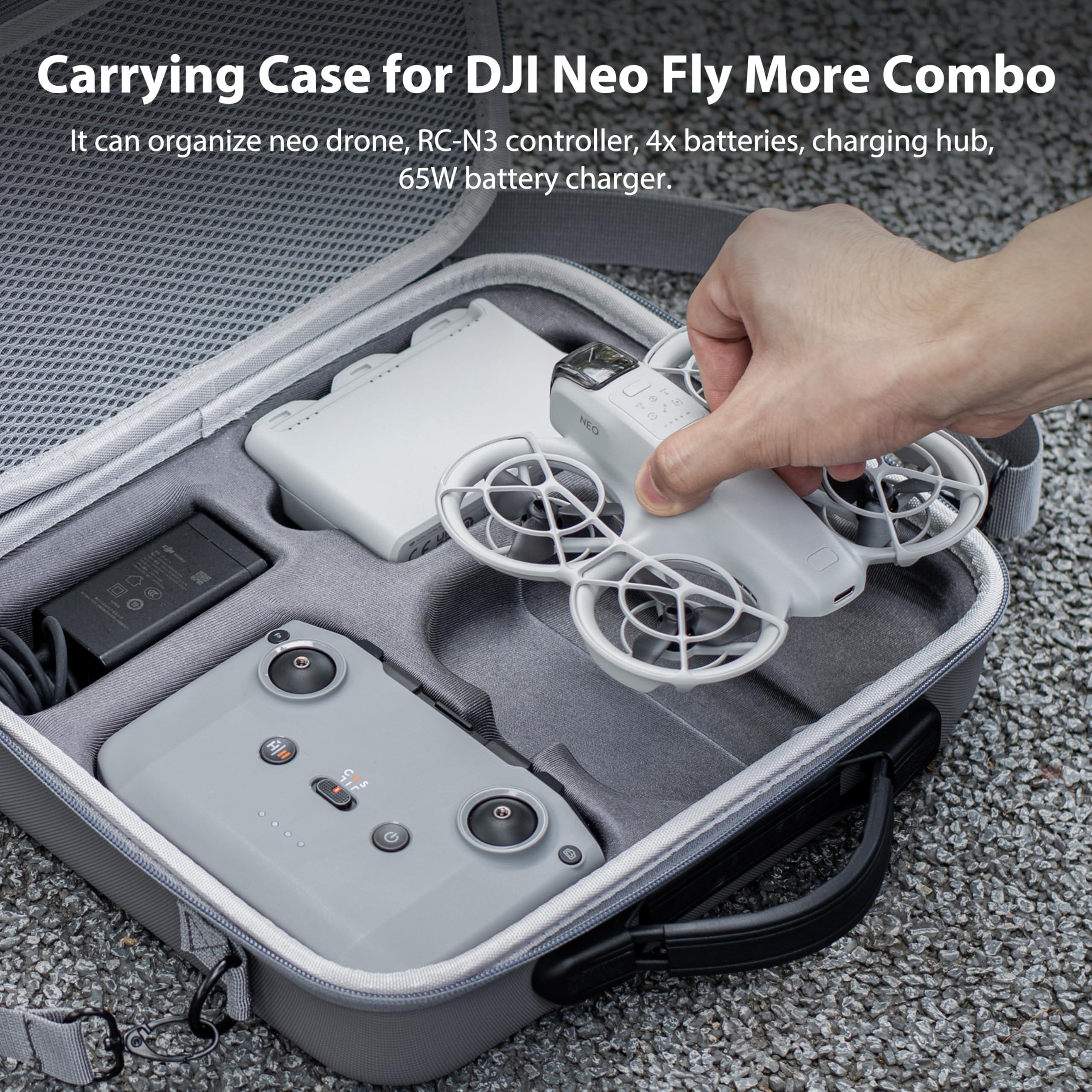 Portable PU Storage Carrying C - Drone Dji Rc N2 avaliação e preço