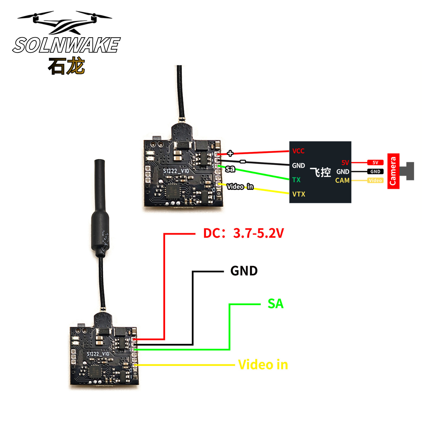 SLONWAKE Nano 5.8G 48CH 200mW  - Drone Rc1 avaliação e preço
