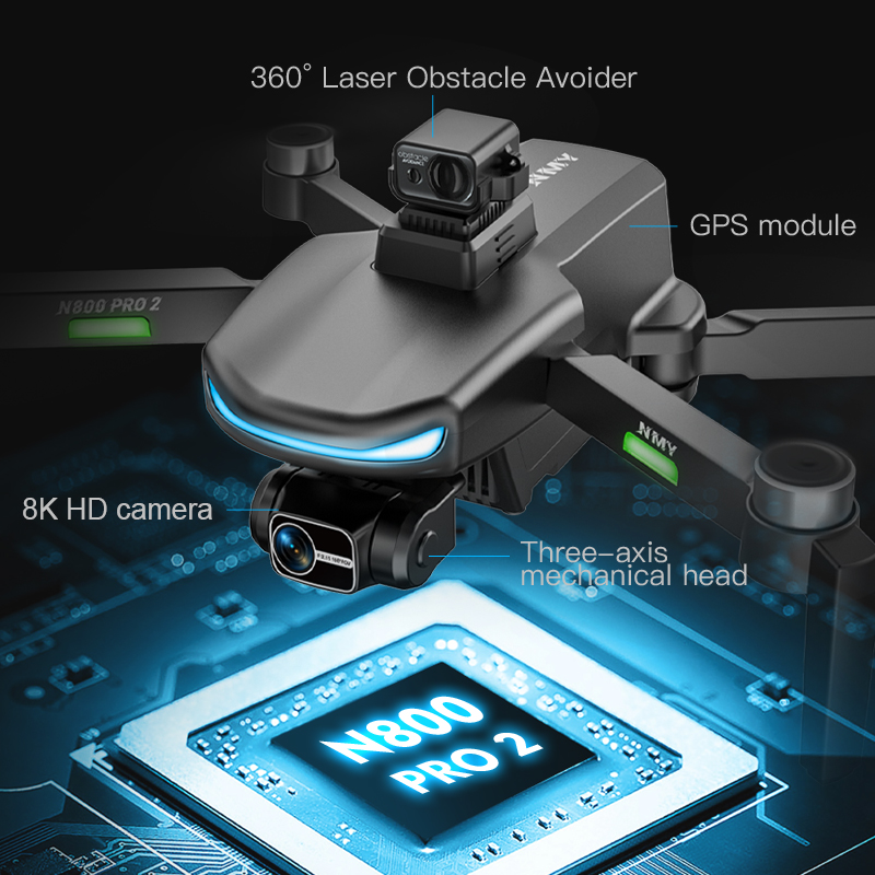 N800 PRO 2 GPS Drone Professio - Drone Gps Rc Tt36 avaliação e preço