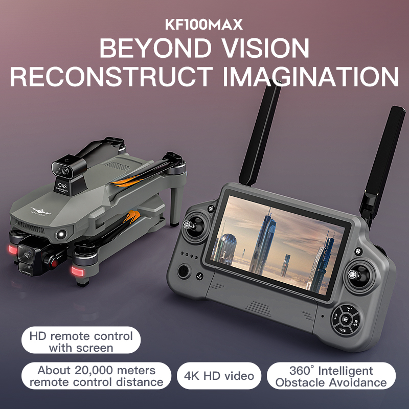SJRC KF100 MAX 8K UHD Photo HD - Drone Rc Fpv Pro avaliação e preço
