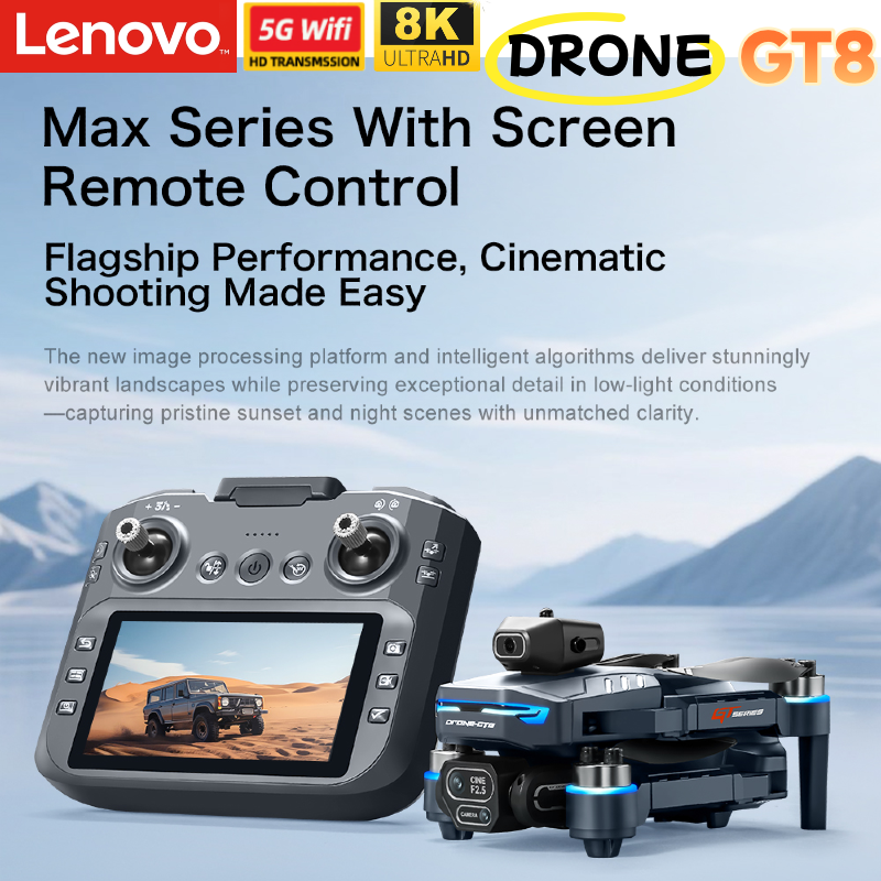 Lenovo Drone 8K Camera GT8 GT5 - Drone Gt8 Rc avaliação e preço