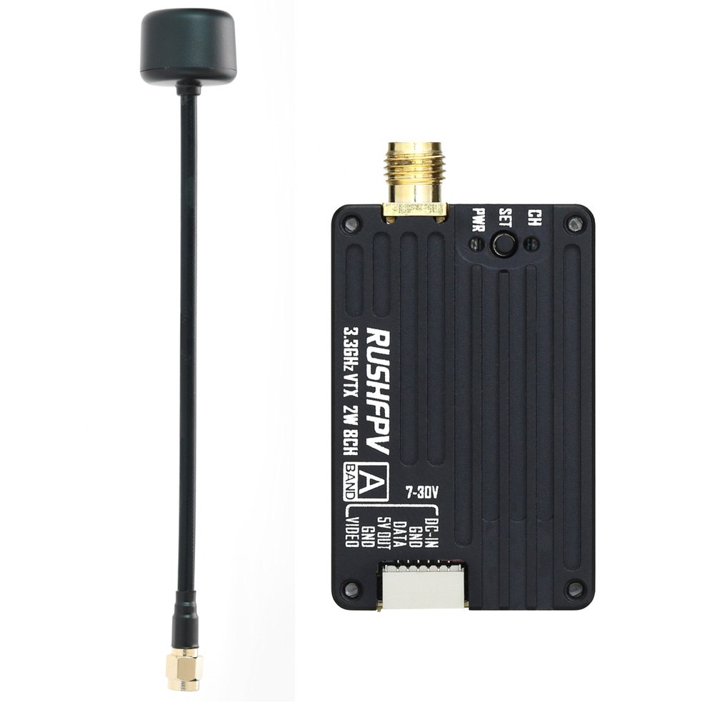 RUSHFPV 3.3G 2W VTX Transmitte - Drone Rc1 avaliação e preço