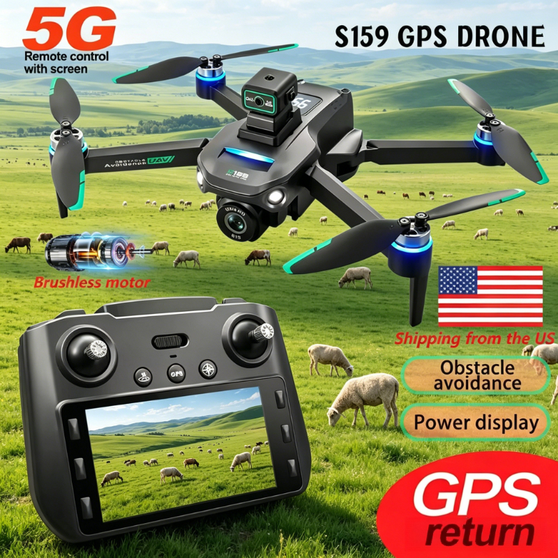 S159 GPS Drone 8K HD Dual Came - Drone Rc Gps S159 avaliação e preço