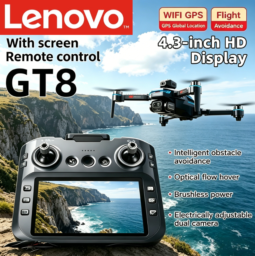 Lenovo GT8 GPS Drone 8K HD Dua - Drone Gt8 Rc avaliação e preço