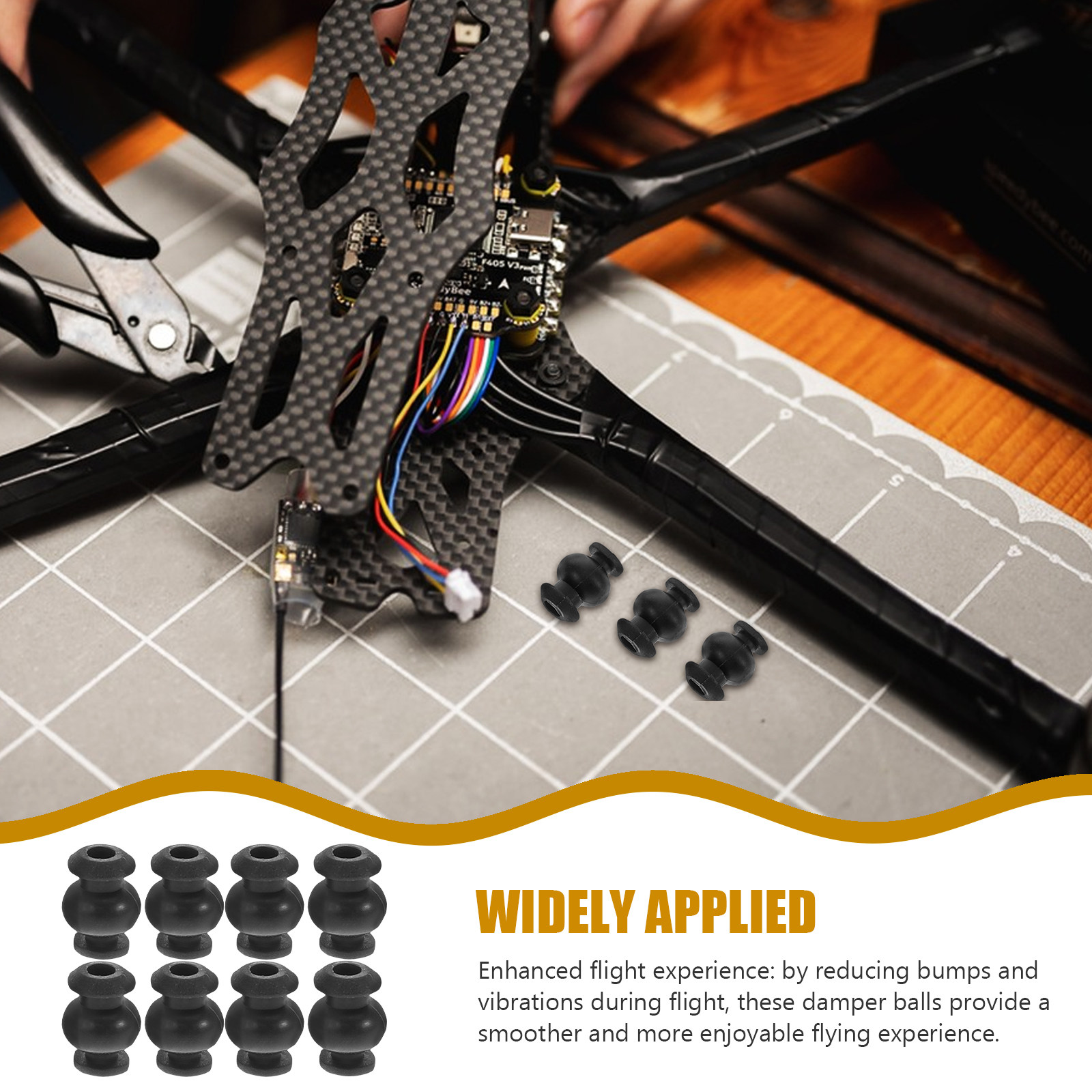 10Pcs Silicone Anti-Vibration  - Drone Ball Rc avaliação e preço