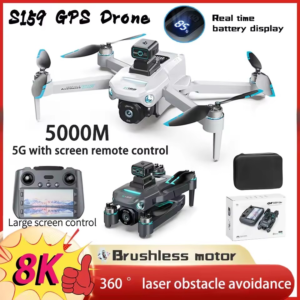 NEW S159 GPS 5G WiFi FPV with  - Drone Rc Gps S159 avaliação e preço