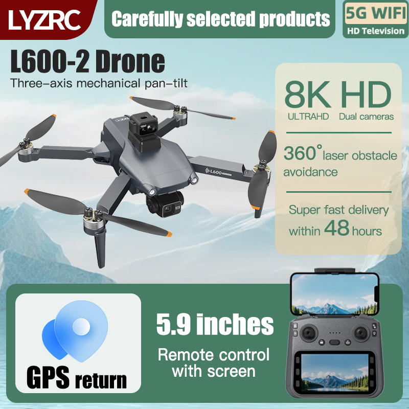 LYZRC L600-2 MAX GPS Drone 3-A - Lyzrc Drone avaliação e preço