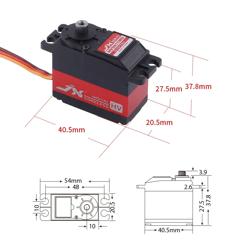 RC Servo JX PDI-HV5911MG 11KG  - Drone And Car avaliação e preço