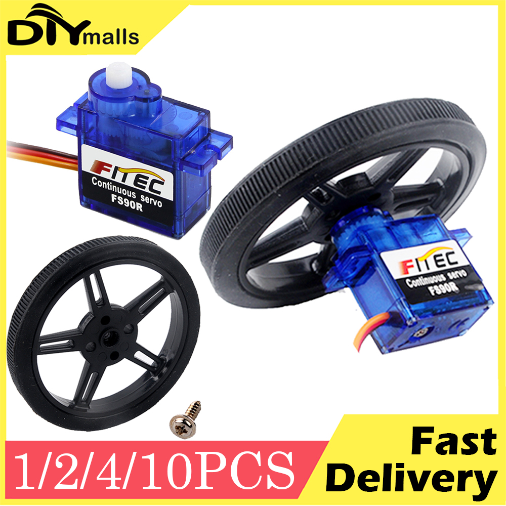 4Sets Feetech FS90R Servo 360  - Drone Rc Jet avaliação e preço