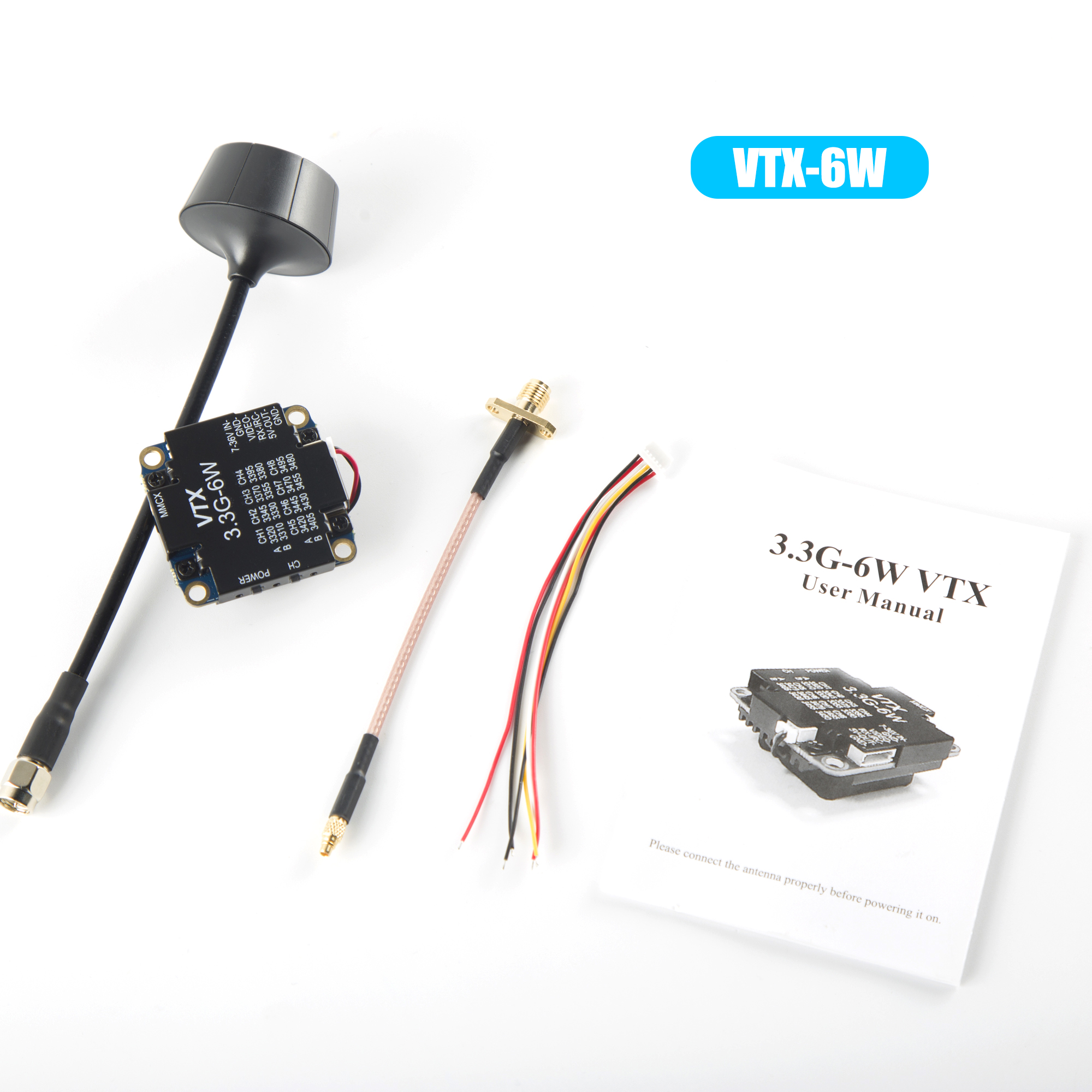 FPV Video Transmitter 3.3G 6W  - Drone Rc Diy avaliação e preço