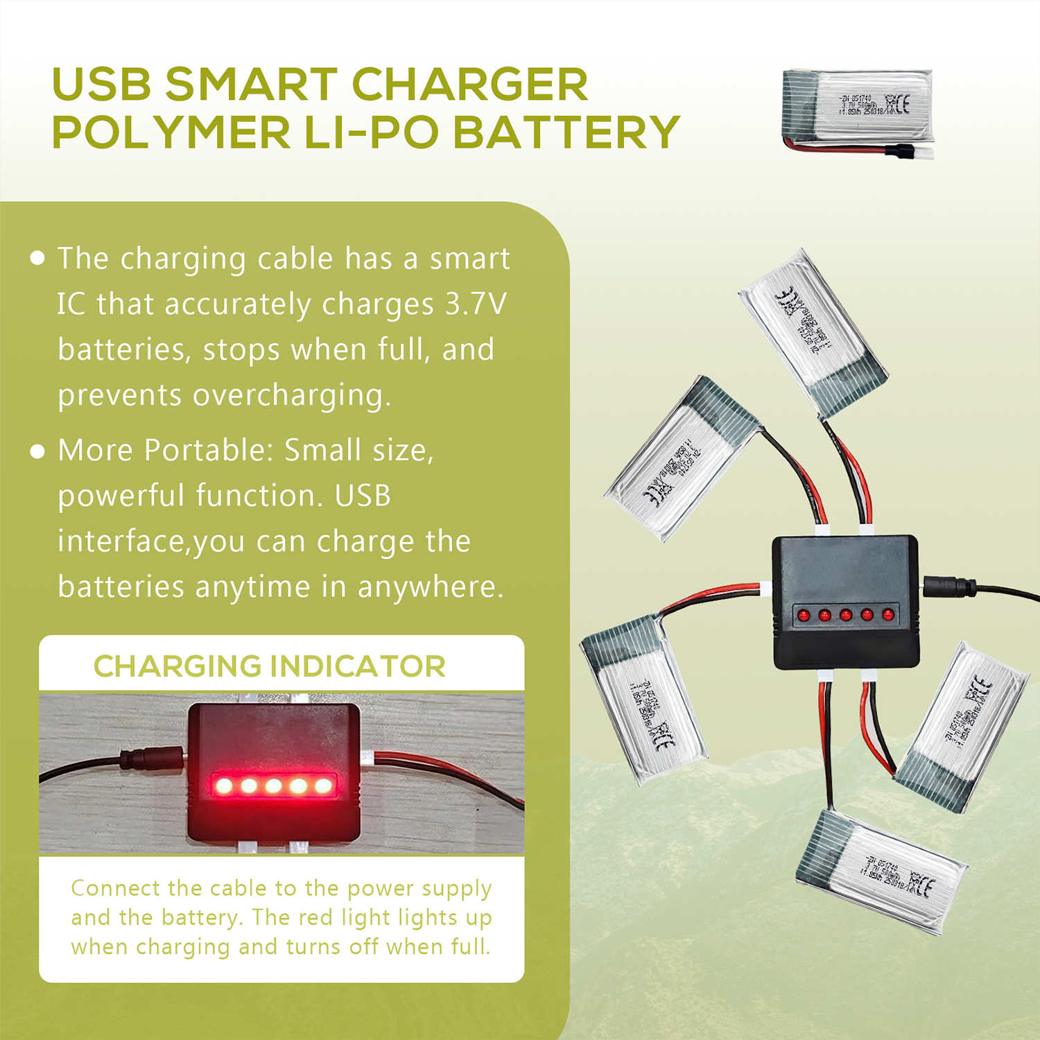 5Pcs 3.7V 500mAh LiPo Batterie - Drone Rc Jet avaliação e preço