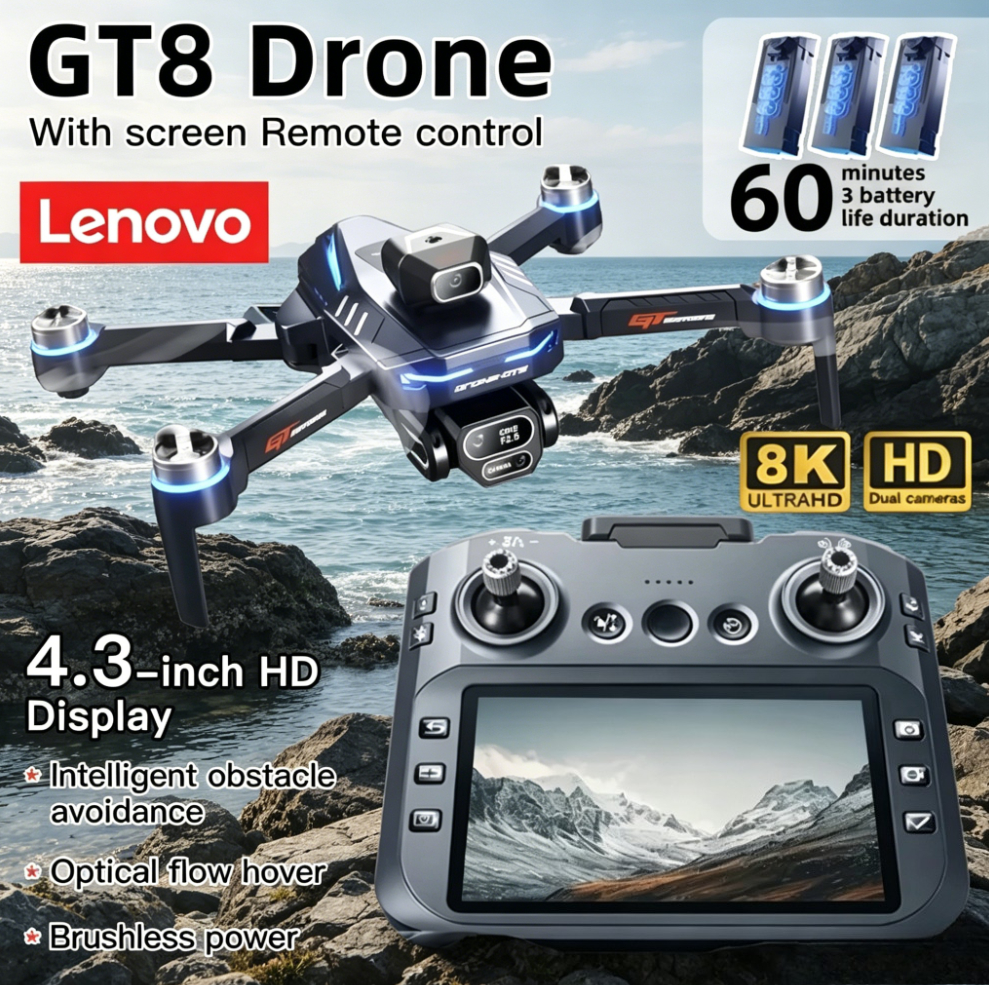 Lenovo GT8 Drone 8K Profession - Drone Gt8 Rc avaliação e preço